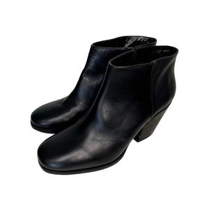 Rachel Comey Mars Ankle Boot Bootie Black Polished Leather Heel 5 NWOB New